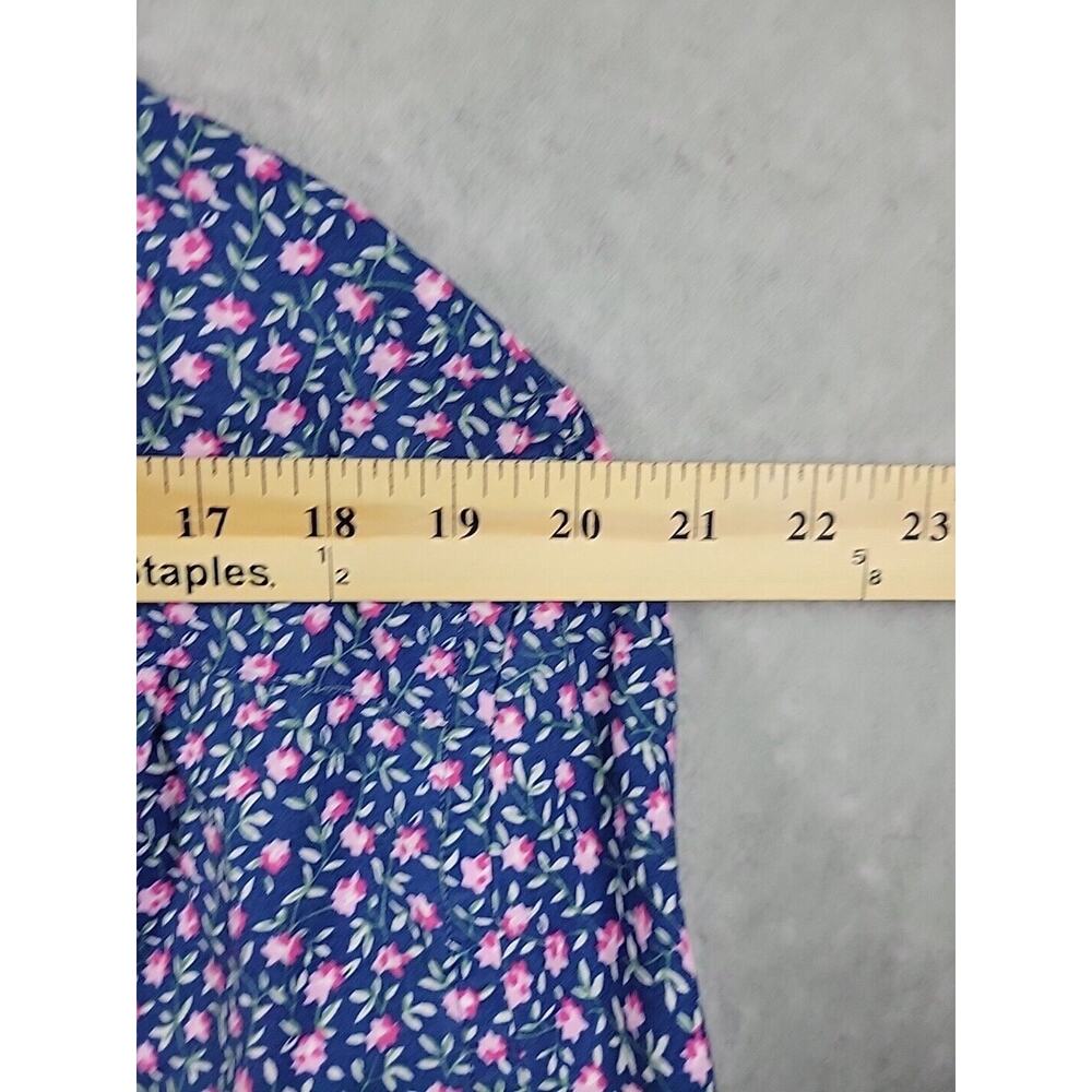 Fairlane & Sons 100% Cotton Blue Tiny Floral Long Sleeve Button Up Shirt Mens XL - Picture 9 of 12